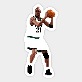 Kevin Garnett Pixel Posting Sticker